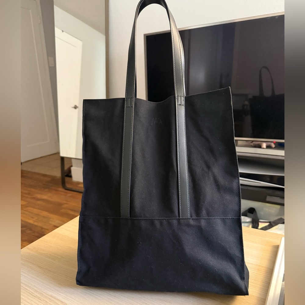 JW ANDERSON x UNIQLO Black Canvas Tote with Leather Straps